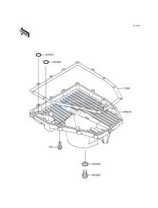 ZX 600 F [NINJA ZX-6R] (F1-F3) [NINJA ZX-6R] drawing BREATHER COVER_OIL PAN