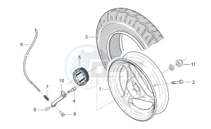 SR 50 H2O drawing Rear Wheel