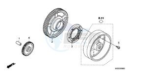 VFR1200FDB drawing STARTING CLUTCH