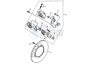 XV VIRAGO 535 drawing FRONT BRAKE CALIPER