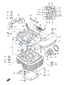 LS650 (E3-E28) SAVAGE drawing CYLINDER HEAD