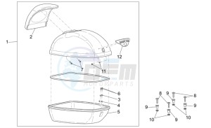 Scarabeo 50 4t 2v e2 drawing Top box