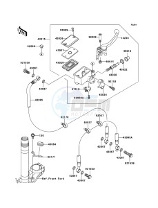 Z750S ZR750K6F FR GB XX (EU ME A(FRICA) drawing Front Master Cylinder