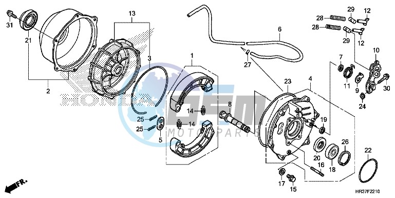 REAR BRAKE PANEL