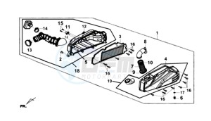 CRUISYM 125I ABS (L8 L9) EU EURO4 drawing AIRCLEANER  ASSY