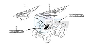 TRX300EX SPORTRAX 300EX drawing MARK (TRX300EX'03,'04)