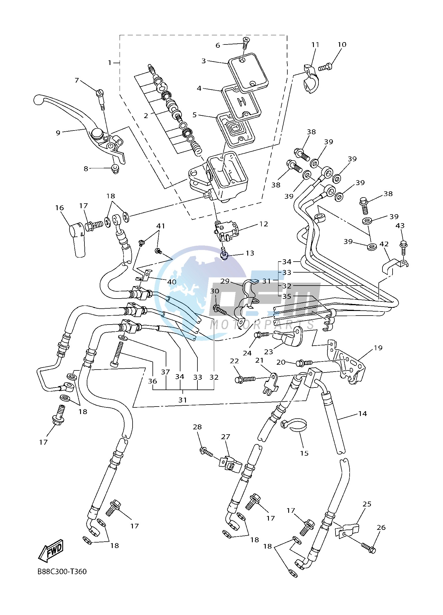 FRONT MASTER CYLINDER