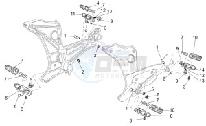 Norge 1200 IE 1200 drawing Foot rests I