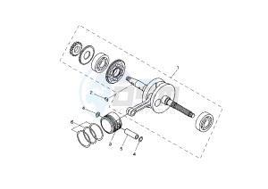 YP MAJESTY 125 drawing CRANKSHAFT PISTON