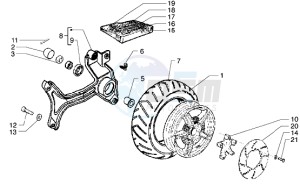 Hexagon 125 GT drawing Rear Wheel