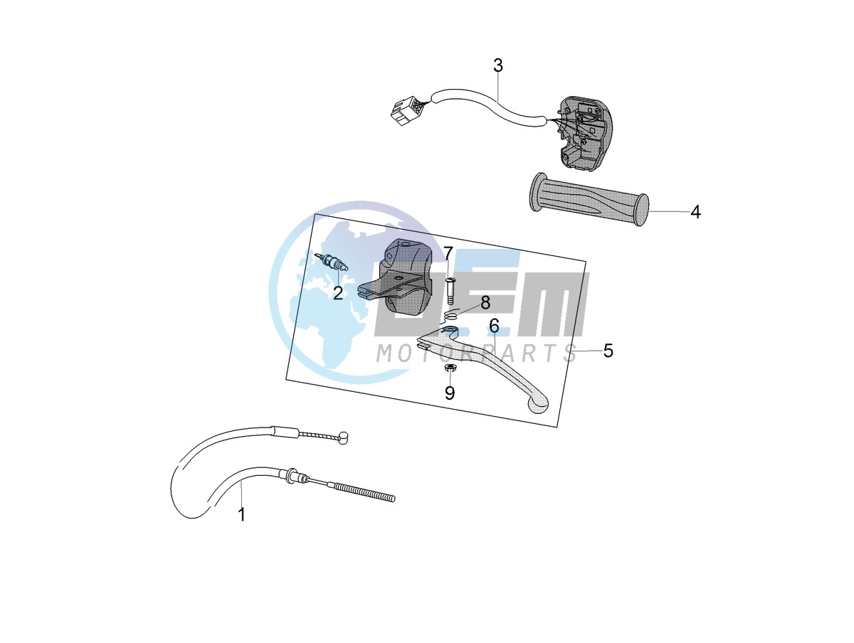 Rear master cylinder