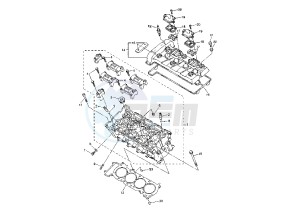 FZ6 600 drawing CYLINDER HEAD