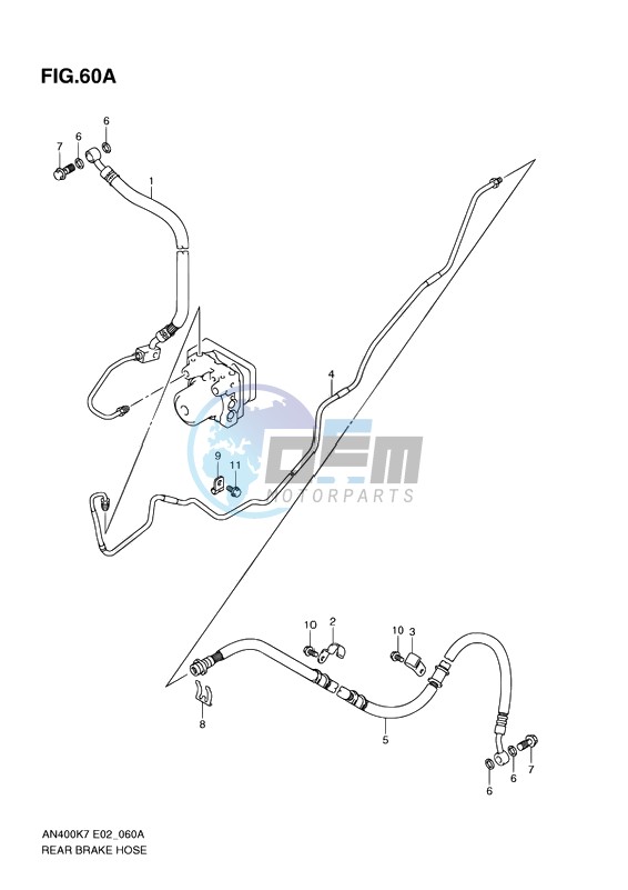 REAR BRAKE HOSE