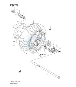 AN650 drawing REAR WHEEL (AN650L1 E19)