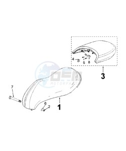 DJANGO 125 EVASION drawing SADDLE