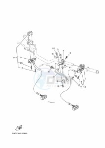 MT-07 MTN690-U (BHH1) drawing HANDLE SWITCH & LEVER