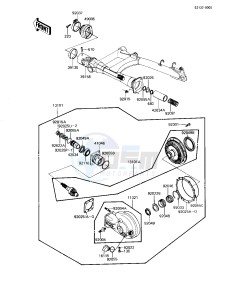 KZ 1100 L [LTD SHAFT] (L1) [LTD SHAFT] drawing DRIVE SHAFT_FINAL GEARS