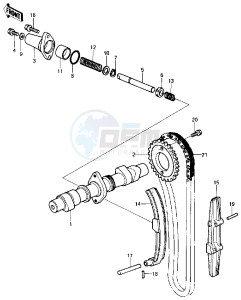 KZ 440 B (B1) drawing CAMSHAFT_CHAIN_TENSIONER -- 80 B1- -