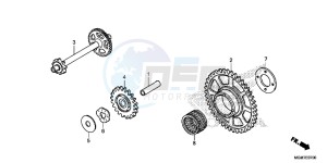 CB600FD Hornet 3ED drawing STARTING DRIVEN GEAR