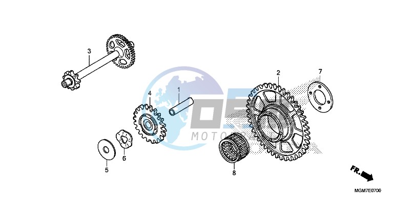 STARTING DRIVEN GEAR