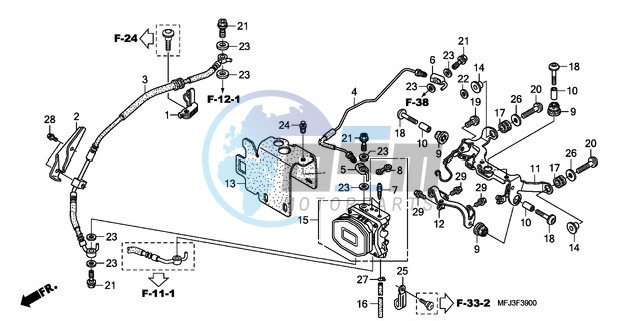 REAR VALVE UNIT (CBR600RA)