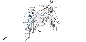 NSR50R drawing REAR FENDER