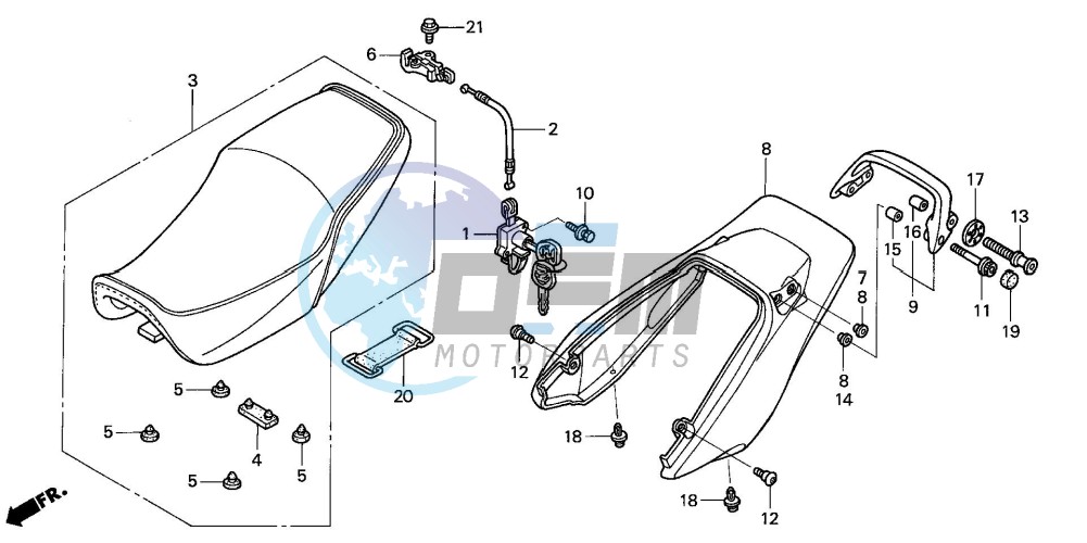 SEAT/REAR COWL