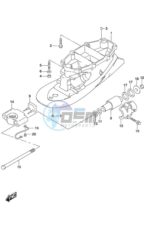 Drive Shaft Housing w/Transom (L)