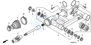 TRX250XA Europe Direct - (ED) drawing SWINGARM