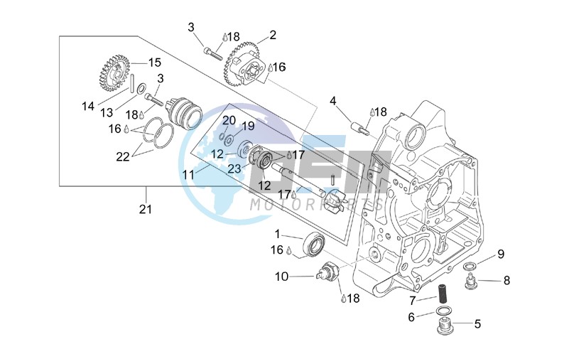 RH Semi-crankcase