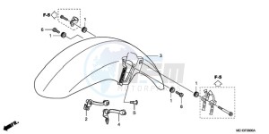 NSA700A9 E / MKH MME drawing FRONT FENDER