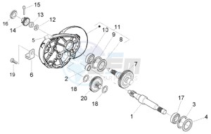 Liberty 50 2t RST ptt (CH) Switserland drawing Rear wheel shaft