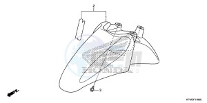 SH300ARE SH300ARE UK - (E) drawing FRONT FENDER