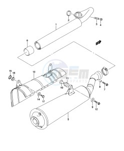 LT-A500XP Z drawing MUFFLER