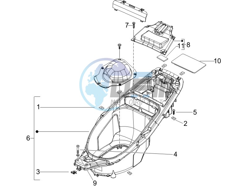 Helmet box - Undersaddle