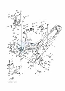 MT-07 MTN690 (BTK7) drawing FRAME