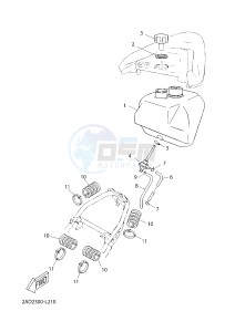 CS50 JOG R (2ADF 2ADF) drawing FUEL TANK