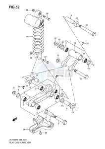 LT-Z400 (E19) drawing REAR CUSHION LEVER