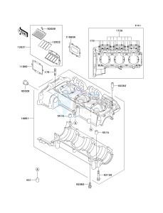 JT 1100 B [1100 STX] (B1-B2) [1100 STX] drawing CRANKCASE