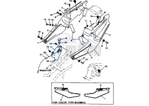 TRX 850 drawing SIDE COVER