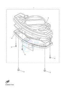 YZF-R6 600 R6 (2CX4 2CX5) drawing METER