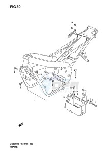 GS500 (P3) drawing FRAME (MODEL K3)