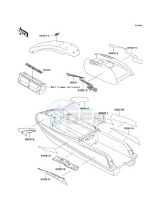 JS 750 B [750 SXI] (B1-B3 B3 CAN ONLY) [750 SXI] drawing DECALS-- JS750-B3- -