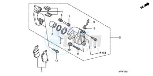 SH1259 E / 3E drawing REAR BRAKE CALIPER (SH1259/1509)