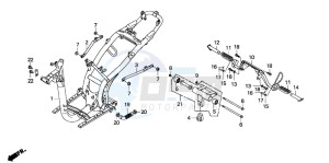 SH100 drawing FRAME BODY