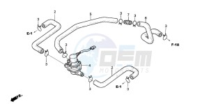 CB1300F CB1300SUPER FOUR drawing AIR INJECTION CONTROL VALVE