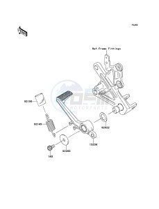 NINJA_ZX-10R ZX1000JCF FR XX (EU ME A(FRICA) drawing Brake Pedal