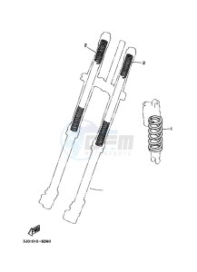 YZ250 (BCRL) drawing ALTERNATE FOR CHASSIS