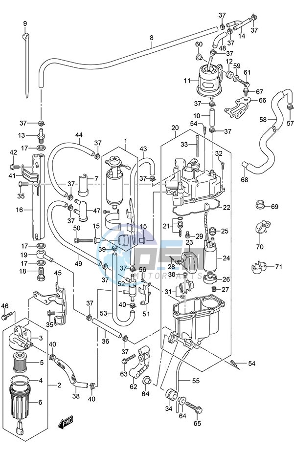 Fuel Pump/Fuel Vapor Separator