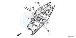 CB600FD Hornet 3ED drawing REAR FENDER